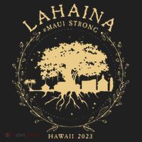 Lahaina Maui Hawaii Strong Golden Banyan Tree Shoreline Supportive Beanie thumb 2
