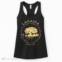 Lahaina Maui Hawaii Strong Golden Banyan Tree Shoreline Supportive Women's Tank Top thumb 0