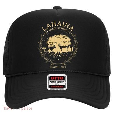 Lahaina Maui Hawaii Strong Golden Banyan Tree Shoreline Supportive Hat