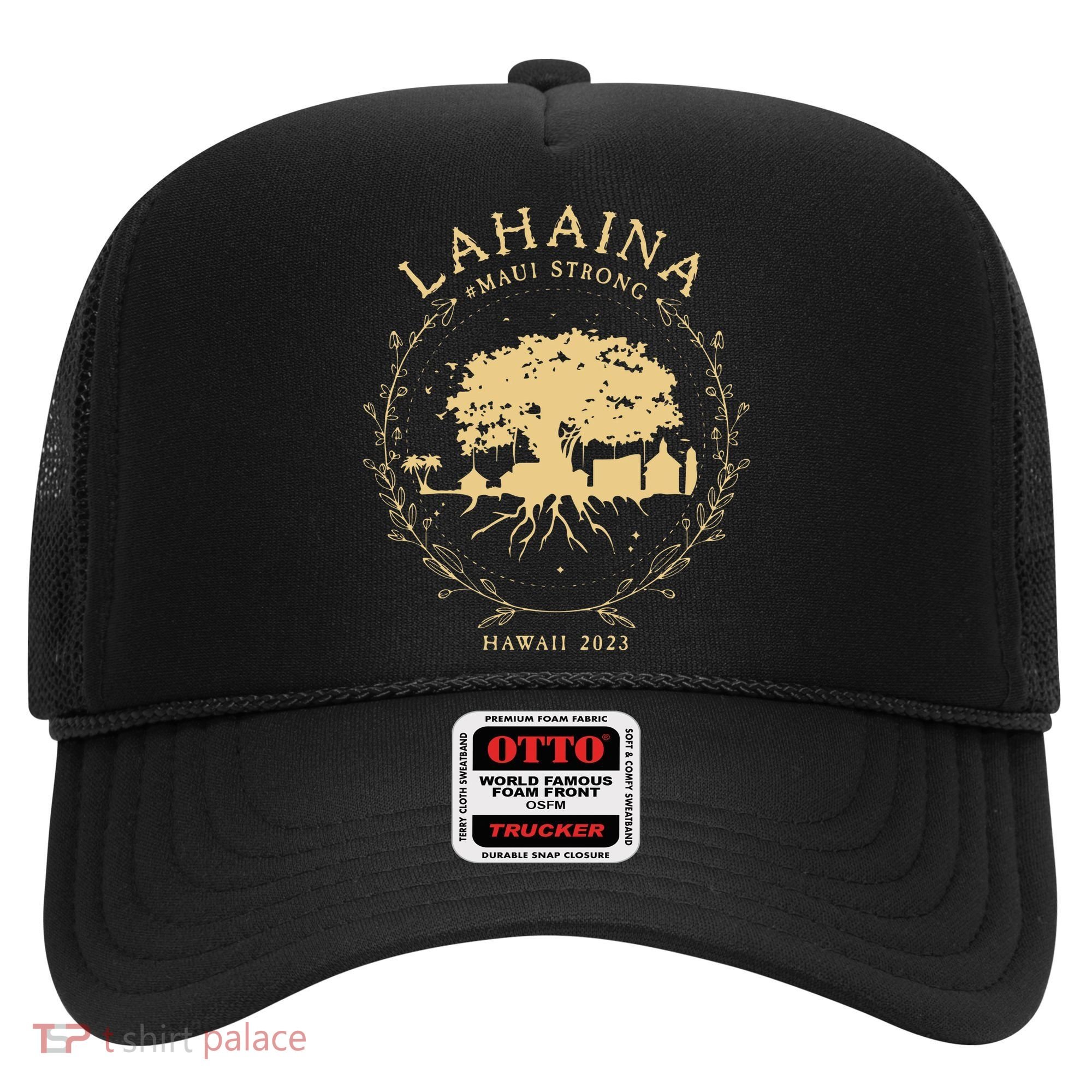 Lahaina Maui Hawaii Strong Golden Banyan Tree Shoreline Supportive Hat