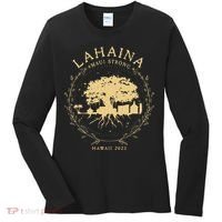 Lahaina Maui Hawaii Strong Golden Banyan Tree Shoreline Supportive Women's Long Sleeve Shirt thumb 0