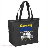 Love My Homie With The Extra Chrome Down Syndrome Tote Bag thumb 2