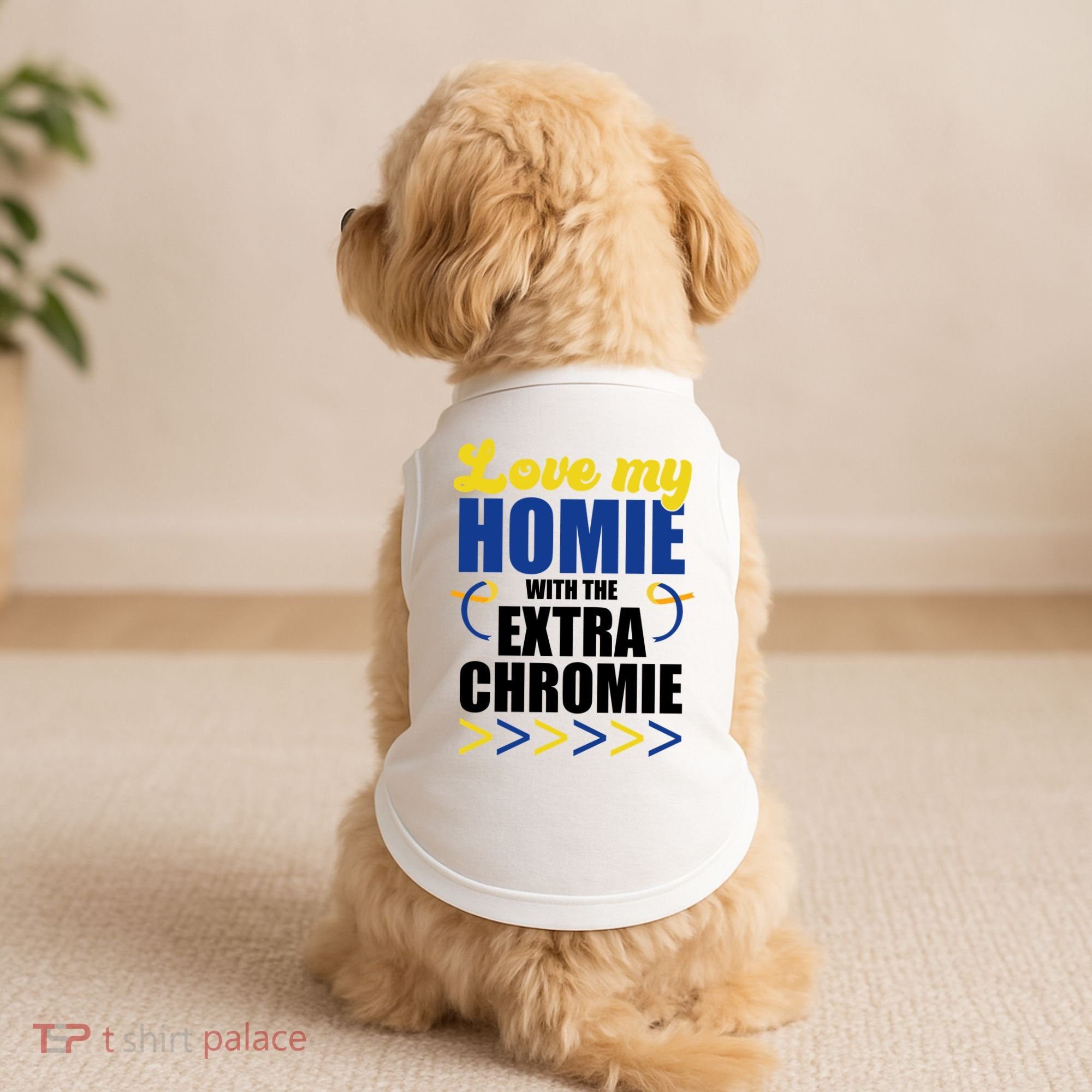 Love My Homie With The Extra Chrome Down Syndrome Doggie Tank