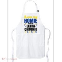 Love My Homie With The Extra Chrome Down Syndrome Apron thumb 0