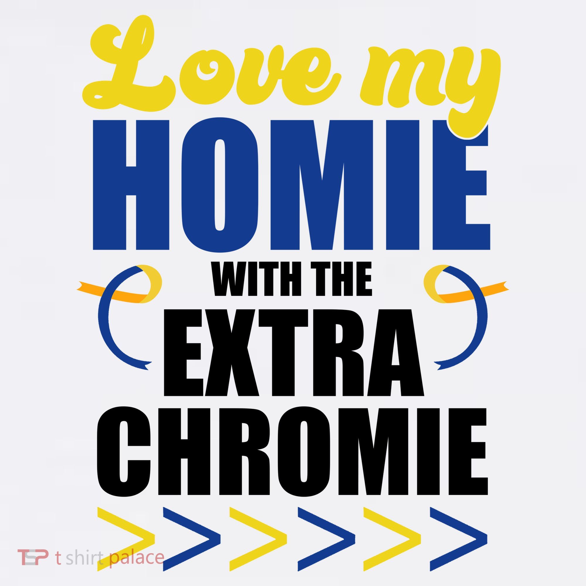 Love My Homie With The Extra Chrome Down Syndrome Women's Hoodie