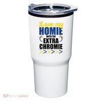 Love My Homie With The Extra Chrome Down Syndrome Tumbler thumb 0