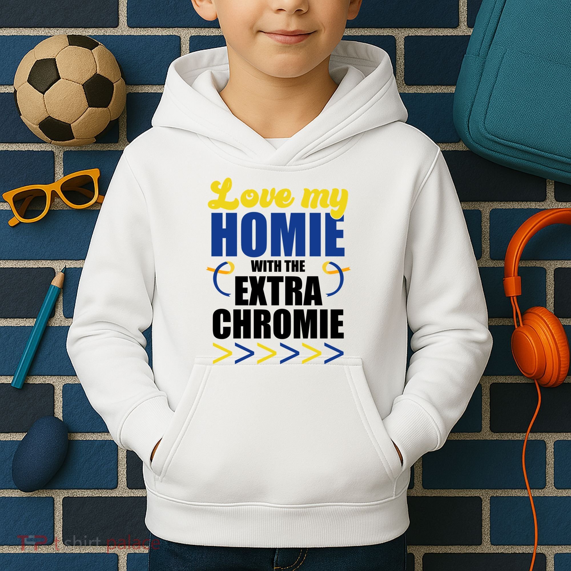 Love My Homie With The Extra Chrome Down Syndrome Kids Hoodie