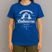 Lahaina Maui Hi Sailboat Cool Gift Vintage Nautical Tee T-Shirt thumb 4