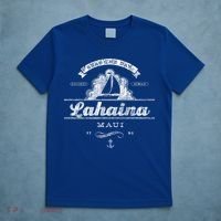 Lahaina Maui Hi Sailboat Cool Gift Vintage Nautical Tee T-Shirt thumb 5