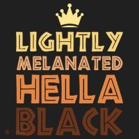 Lightly Melanated Hella Black Afro Queen African American Women's Sweatshirt thumb 2