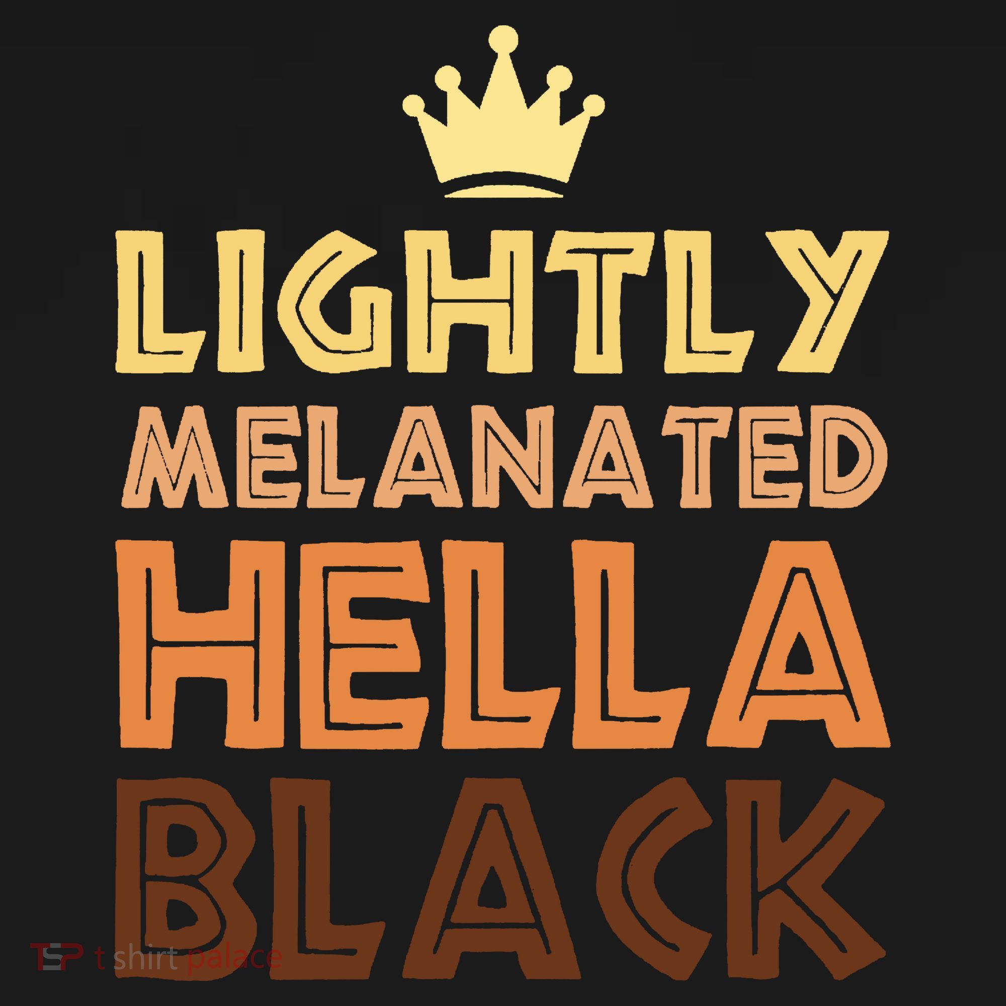 Lightly Melanated Hella Black Afro Queen African American Women's Hoodie