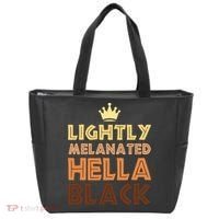 Lightly Melanated Hella Black Afro Queen African American Tote Bag thumb 0