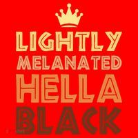 Lightly Melanated Hella Black Afro Queen African American Santa Hat thumb 1