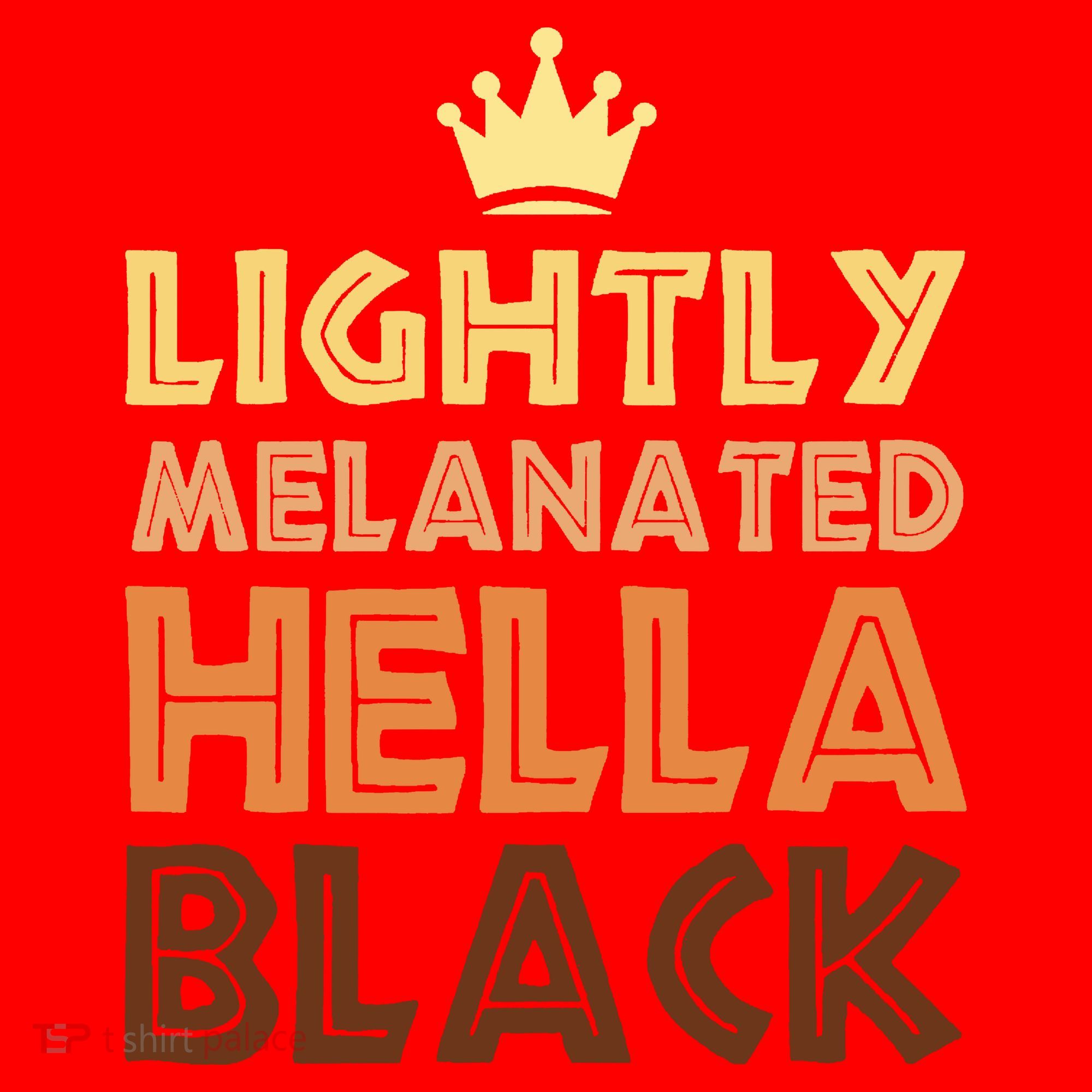 Lightly Melanated Hella Black Afro Queen African American Santa Hat