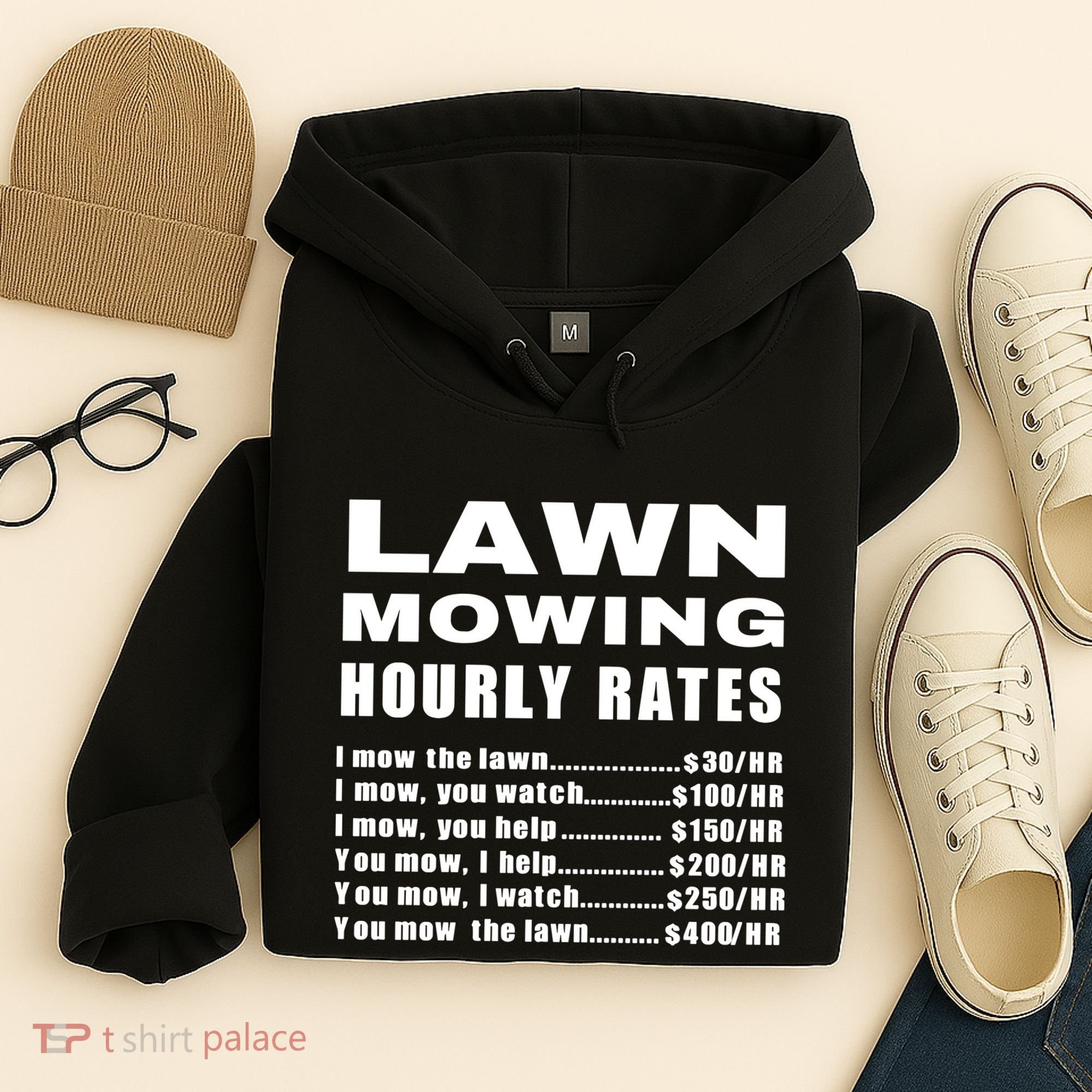 Lawn Mowing Hourly I Mow The Lawn Hoodie