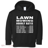 Lawn Mowing Hourly I Mow The Lawn Toddler Hoodie thumb 0