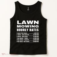 Lawn Mowing Hourly I Mow The Lawn Tank Top thumb 2