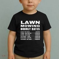 Lawn Mowing Hourly I Mow The Lawn Toddler T-Shirt thumb 2