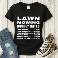 Lawn Mowing Hourly I Mow The Lawn Women's T-Shirt thumb 3