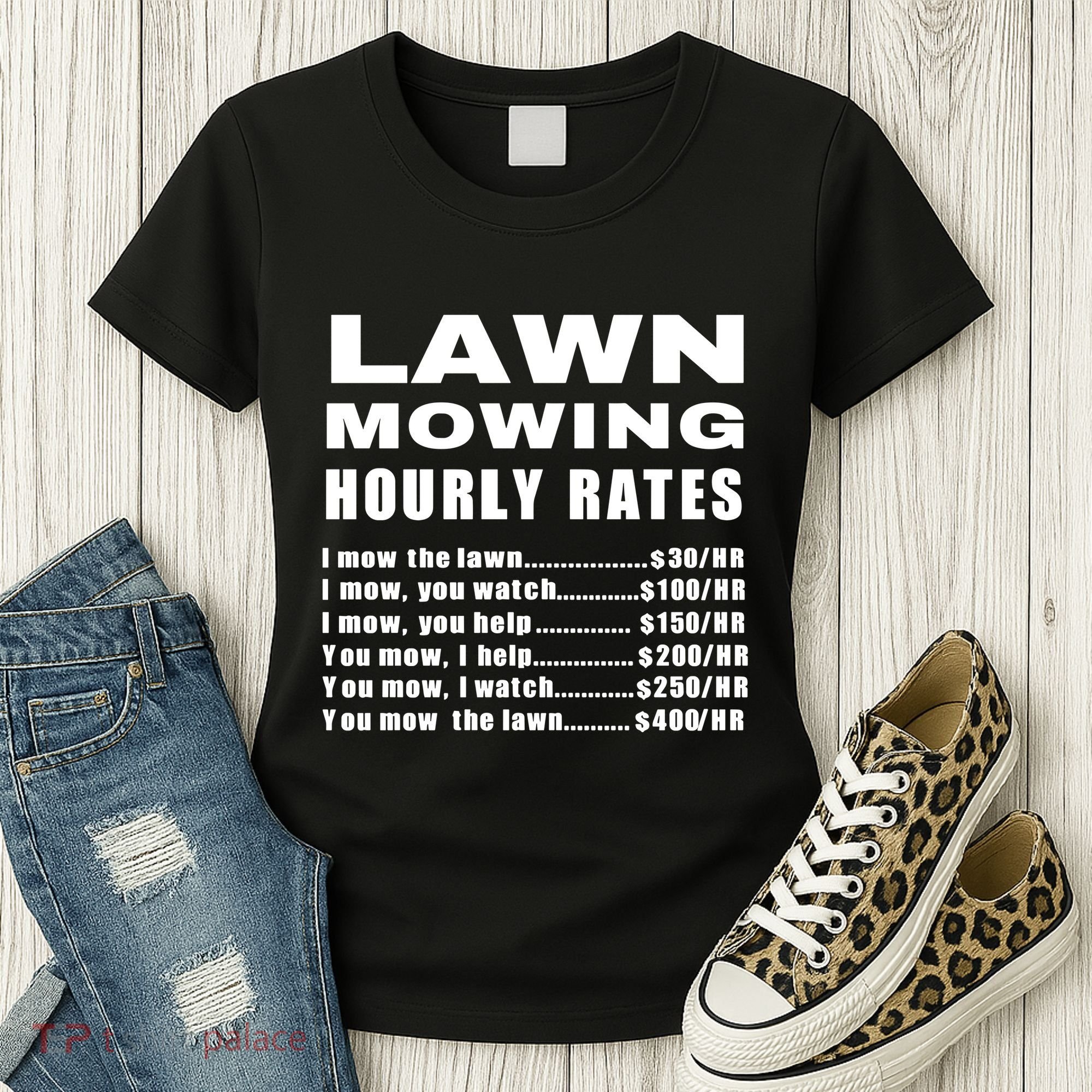 Lawn Mowing Hourly I Mow The Lawn Women's T-Shirt