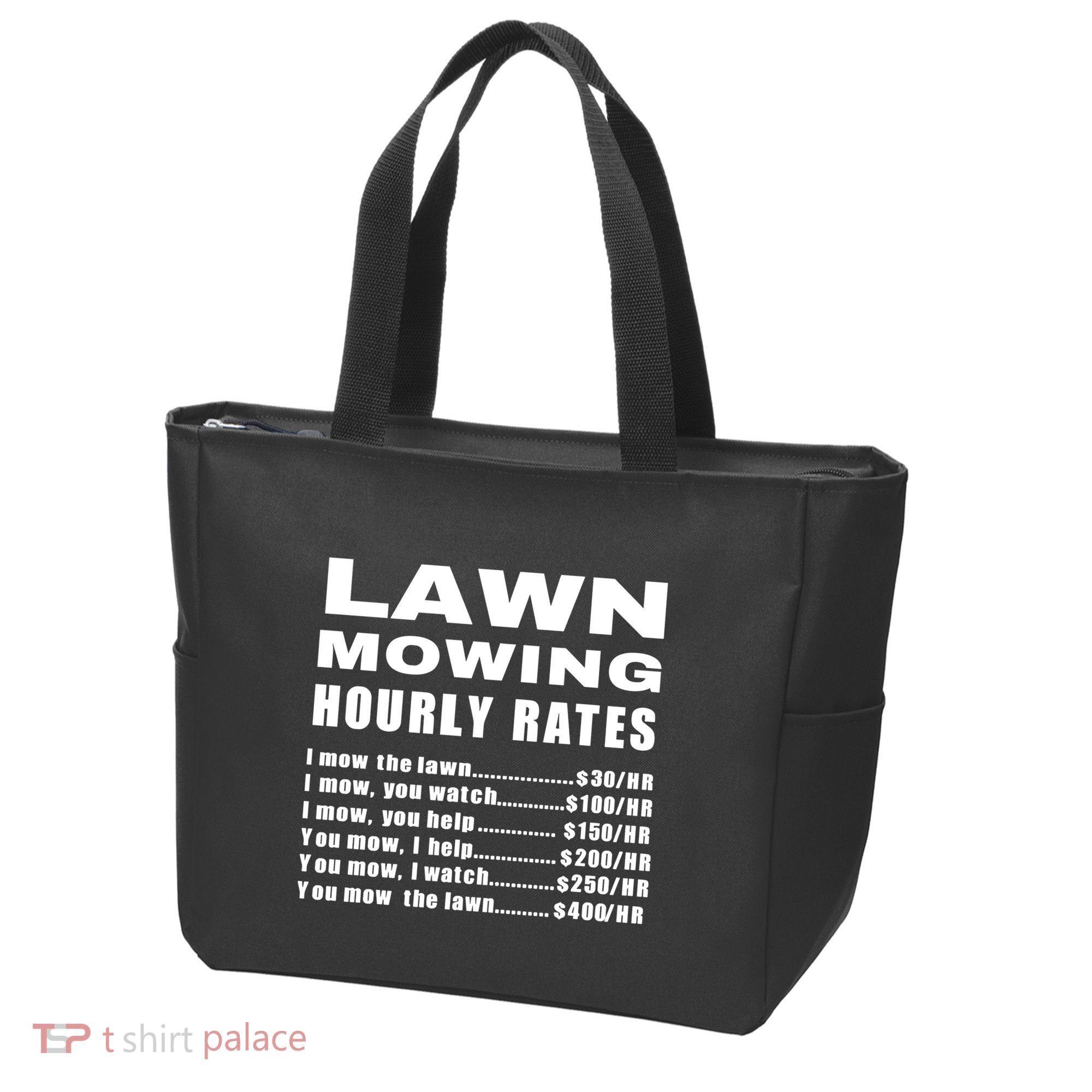 Lawn Mowing Hourly I Mow The Lawn Tote Bag