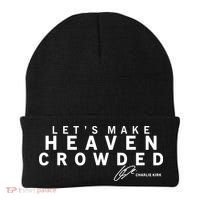 Let's Make Heaven Crowded Charlie Kirk Quote Christian Jesus Christ Beanie thumb 0