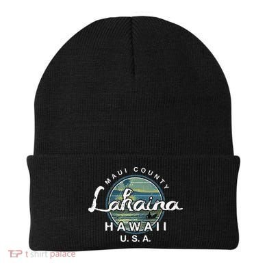 Lahaina Maui Hawaii Surfing Retro Beanie