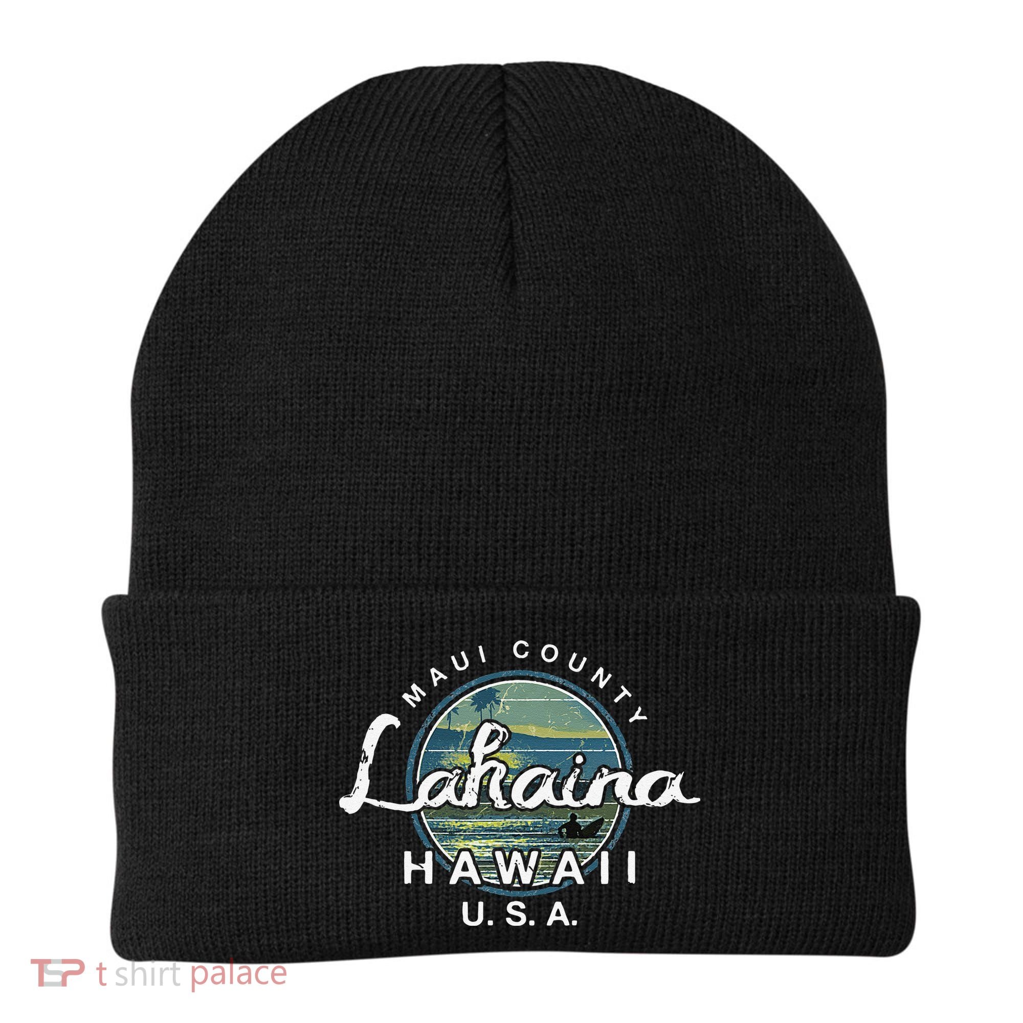 Lahaina Maui Hawaii Surfing Retro Beanie