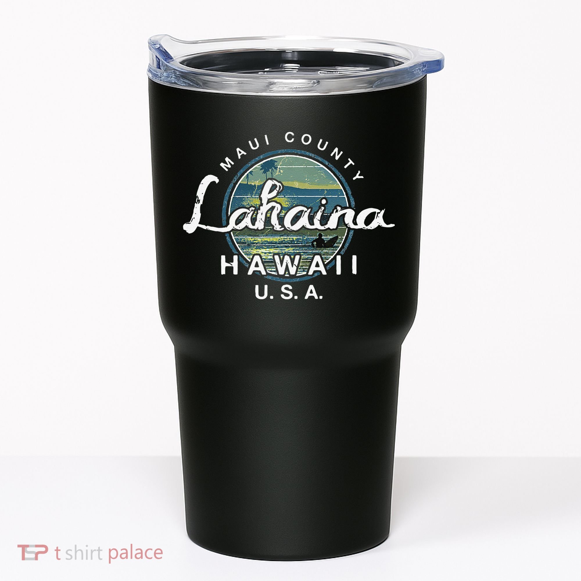Lahaina Maui Hawaii Surfing Retro Tumbler