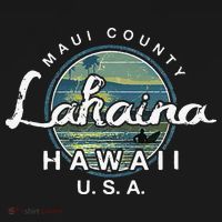 Lahaina Maui Hawaii Surfing Retro Mousepad thumb 1