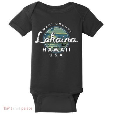 Lahaina Maui Hawaii Surfing Retro Baby Bodysuit