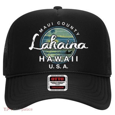 Lahaina Maui Hawaii Surfing Retro Hat
