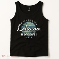 Lahaina Maui Hawaii Surfing Retro Tank Top thumb 2
