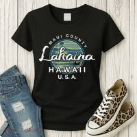 Lahaina Maui Hawaii Surfing Retro Women's T-Shirt thumb 3