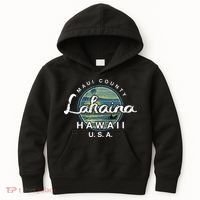 Lahaina Maui Hawaii Surfing Retro Kids Hoodie thumb 0