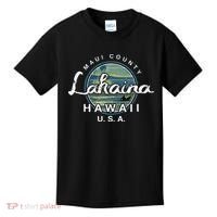 Lahaina Maui Hawaii Surfing Retro Kids T-Shirt thumb 0