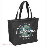 Lahaina Maui Hawaii Surfing Retro Tote Bag thumb 2