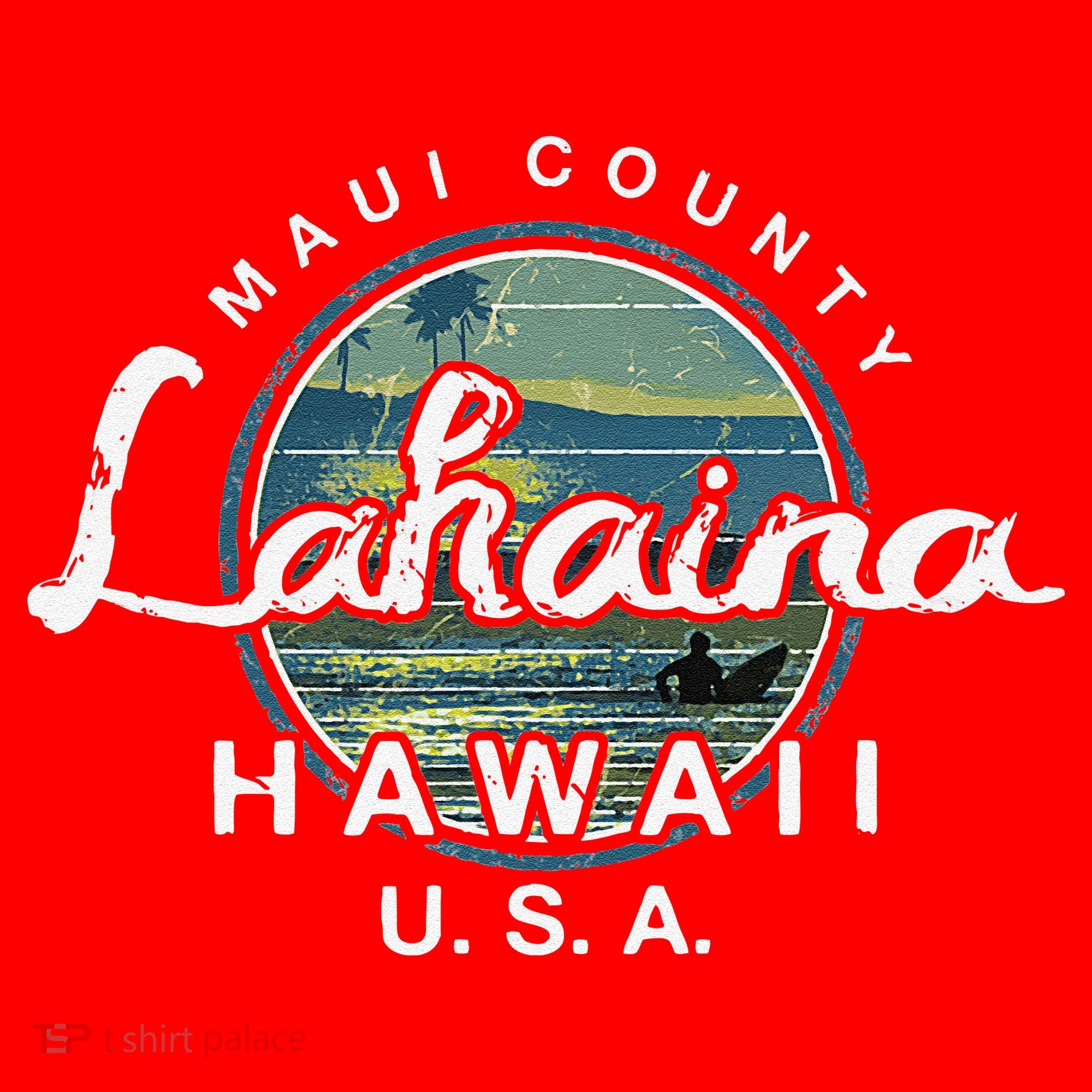 Lahaina Maui Hawaii Surfing Retro Santa Hat