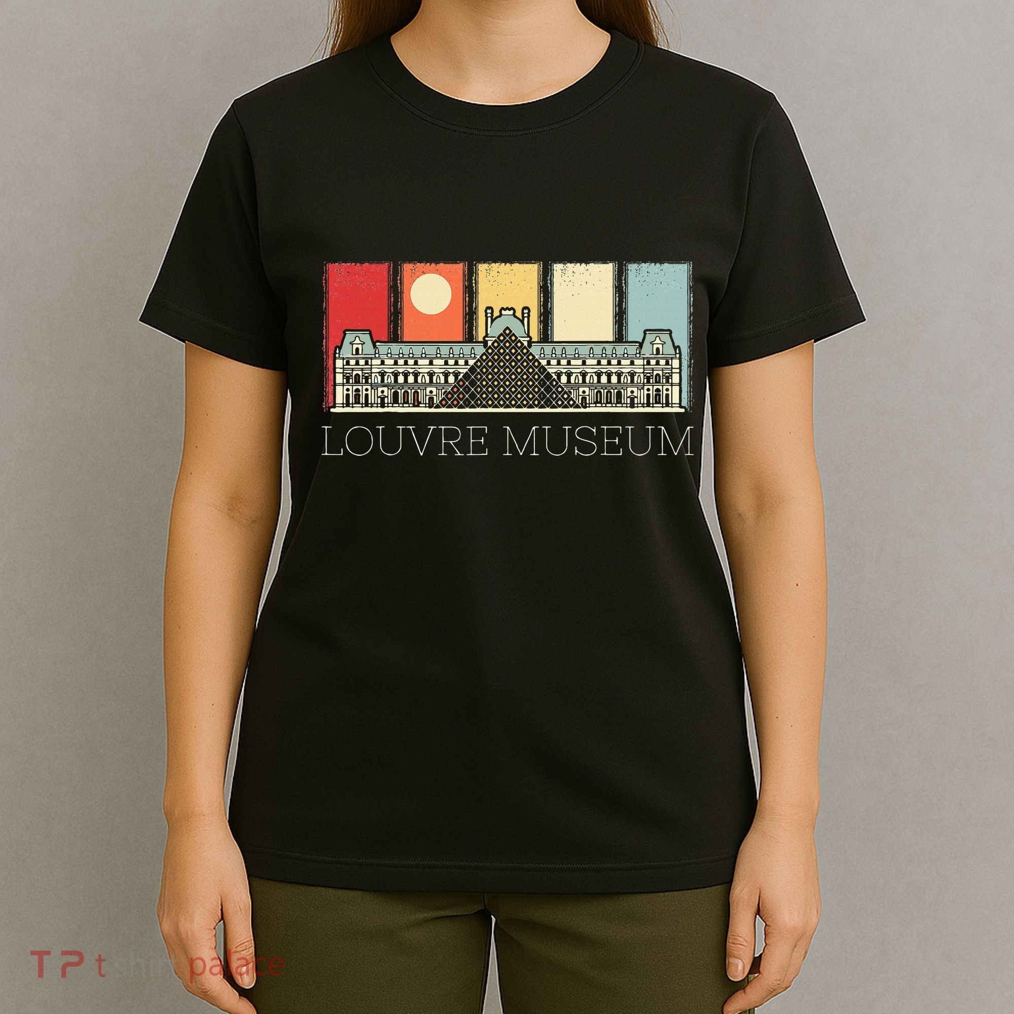 Louvre Museum In Paris France Tourist T-Shirt