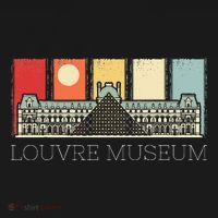 Louvre Museum In Paris France Tourist Mousepad thumb 1