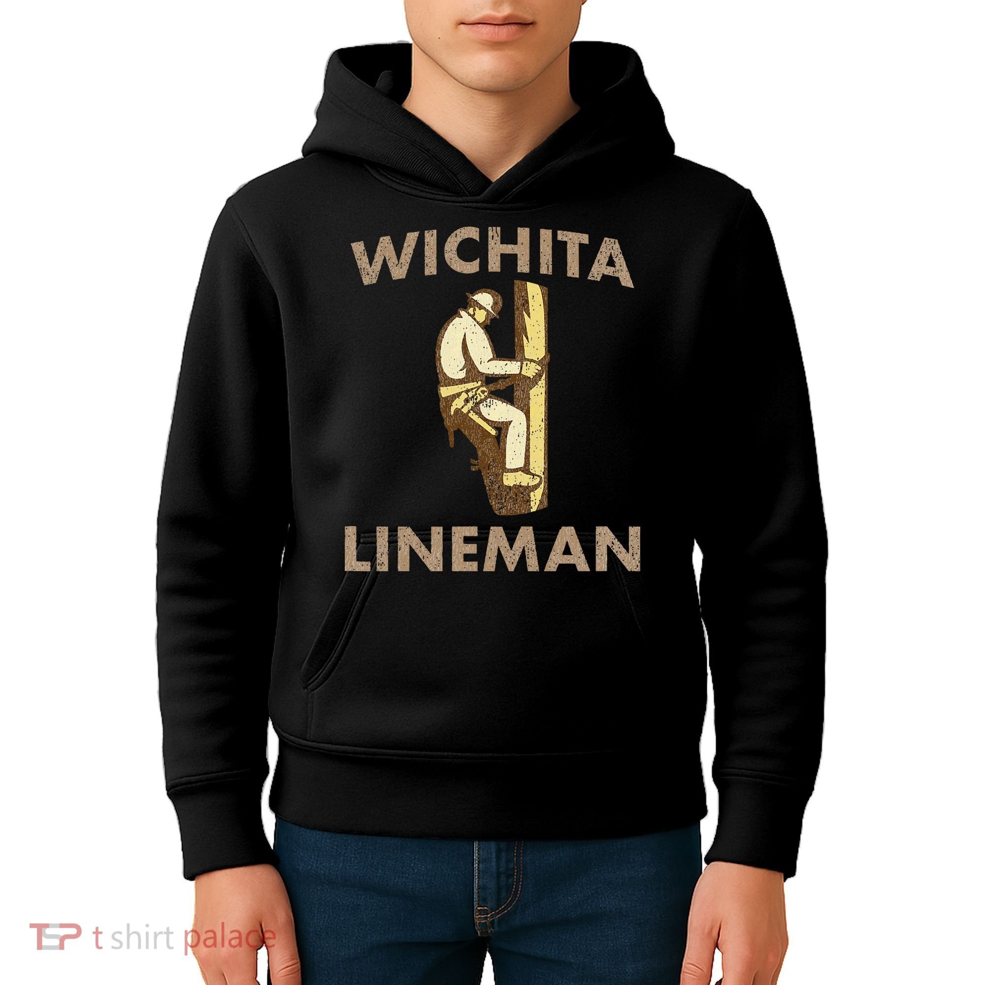 LyricLyfe Music Inspired Wichita Lineman Kids Hoodie