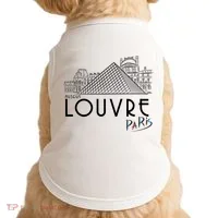 Louvre Museum In Paris Doggie Tank thumb 0