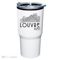 Louvre Museum In Paris Tumbler thumb 0
