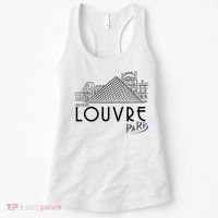 Louvre Museum In Paris Women's Tank Top thumb 0