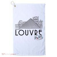 Louvre Museum In Paris Golf Towel thumb 0