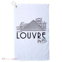 Louvre Museum In Paris Golf Towel thumb 0