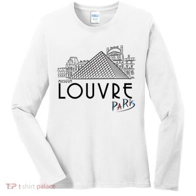 Louvre Museum In Paris Women's Long Sleeve Shirt