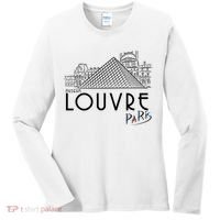 Louvre Museum In Paris Women's Long Sleeve Shirt thumb 0
