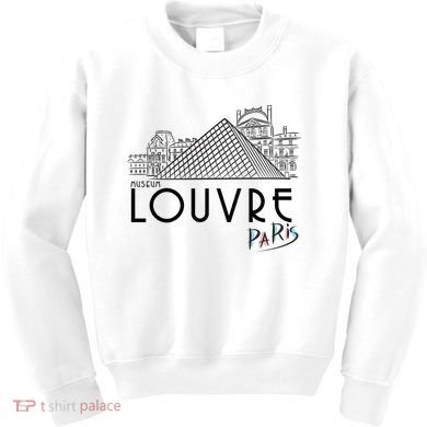 Louvre Museum In Paris Kids Sweatshirt