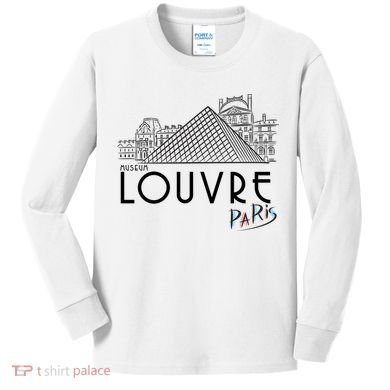 Louvre Museum In Paris Kids Long Sleeve Shirt